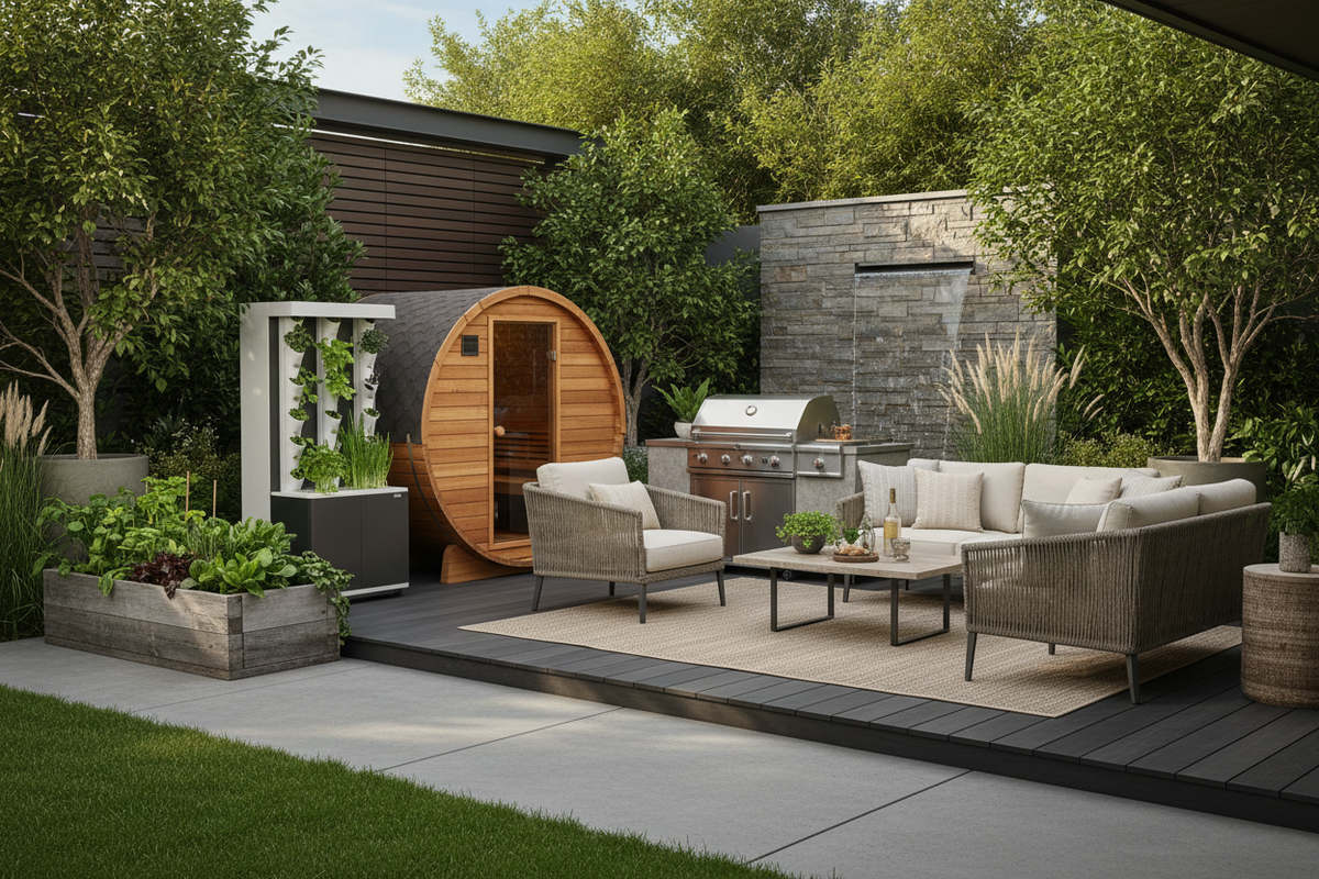 Outdoor Wellness Lifestyle Scene