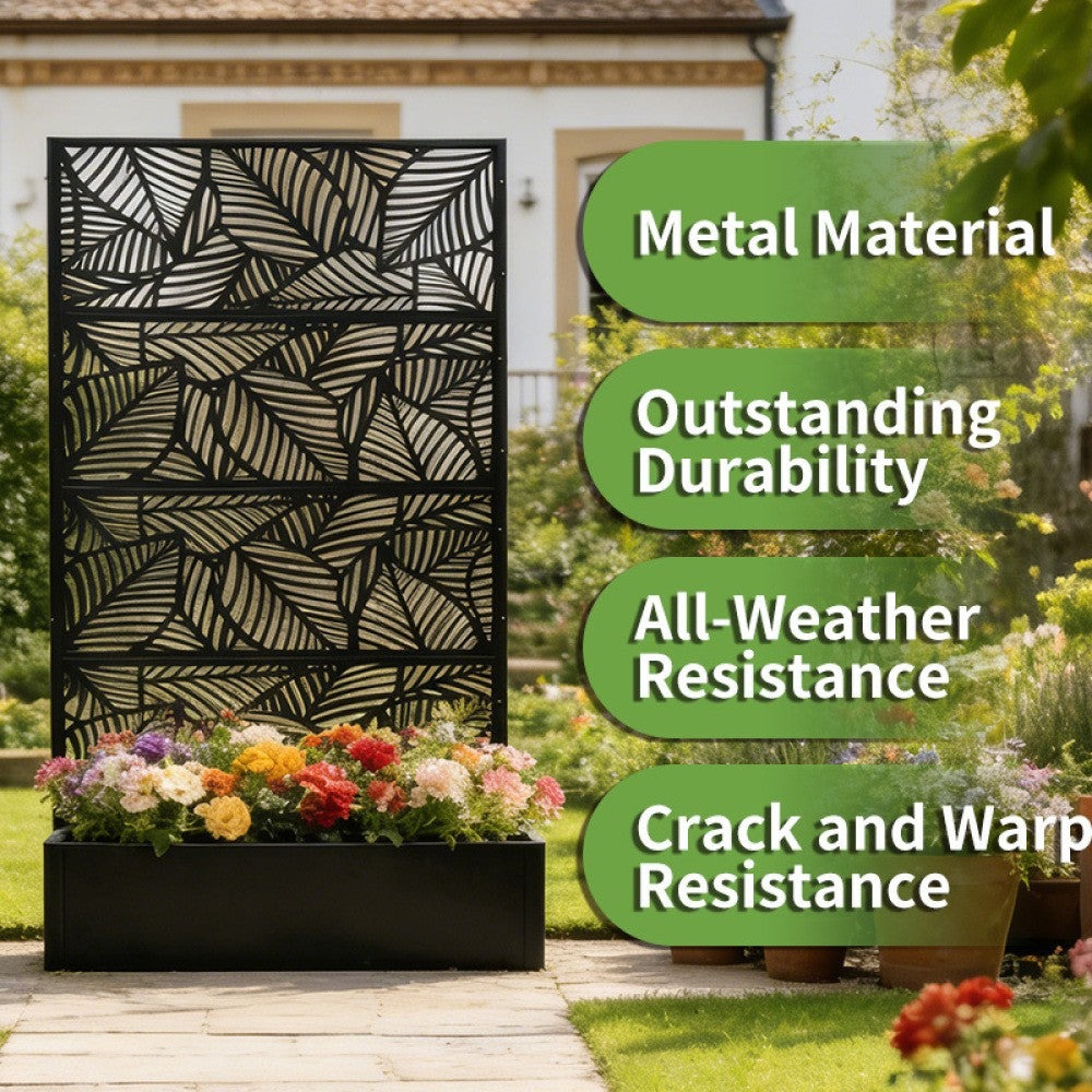 Metal Raised Garden Bed with Trellis,Plante