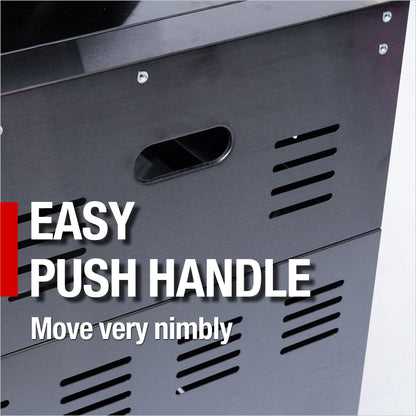 46-Inch Deluxe Stainless Steel Gas Outdoor Kitchen Island Grill