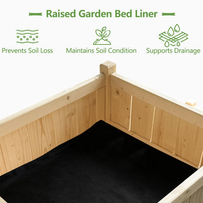 73X33.9X21.7In Raised Garden Bed, Wooden Planter Box, Raised Garden Bed with Legs for Backyard, Patio and Balcony