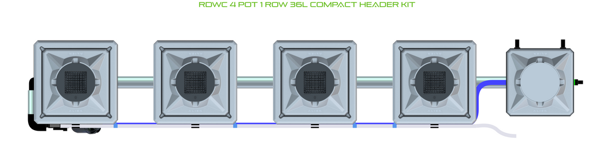 ALIEN RDWC 4 Pot 1 Row Kit