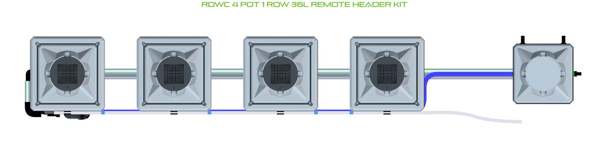 ALIEN RDWC 4 Pot 1 Row Kit
