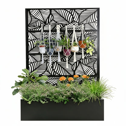 Metal Raised Garden Bed with Trellis,Plante