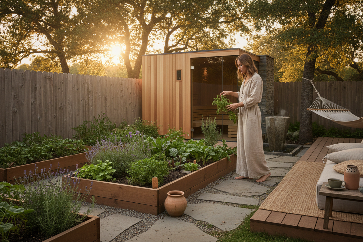 Garden at Golden Hour